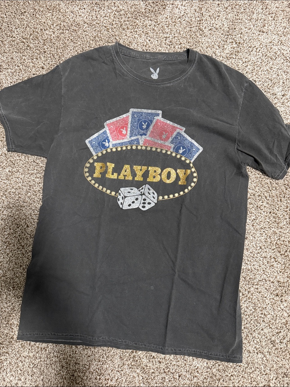 PLAYBOY Dark Grey T-Shirt
